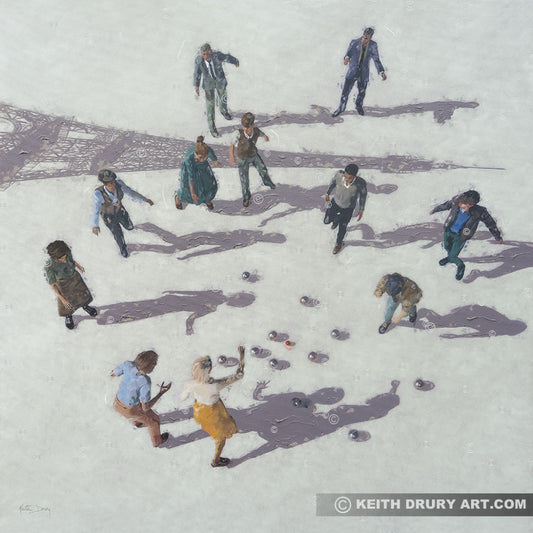 Let's Play Boules Canvas