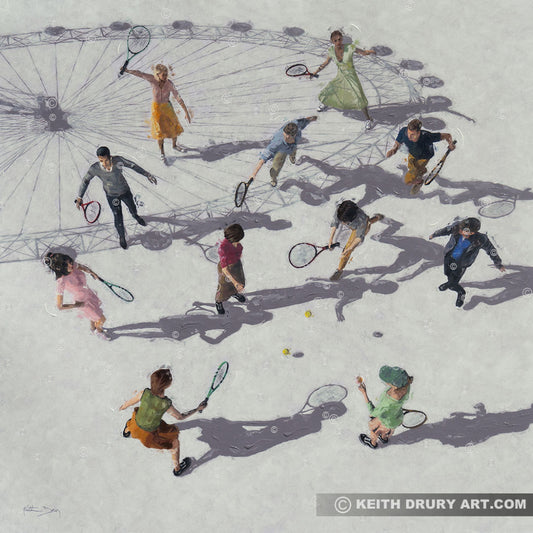 Let's Play Tennis Canvas