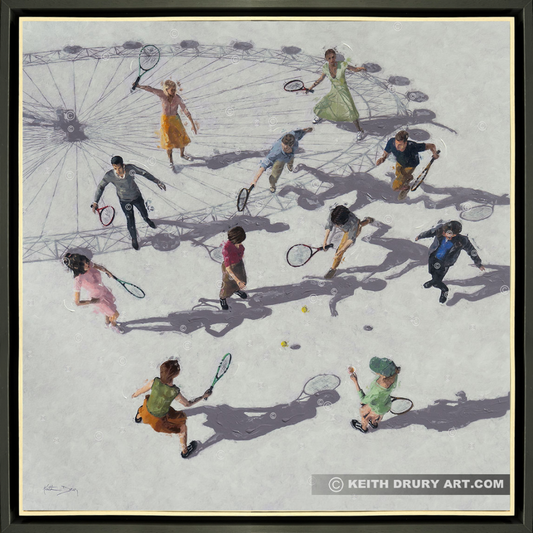 Let's Play Tennis Canvas