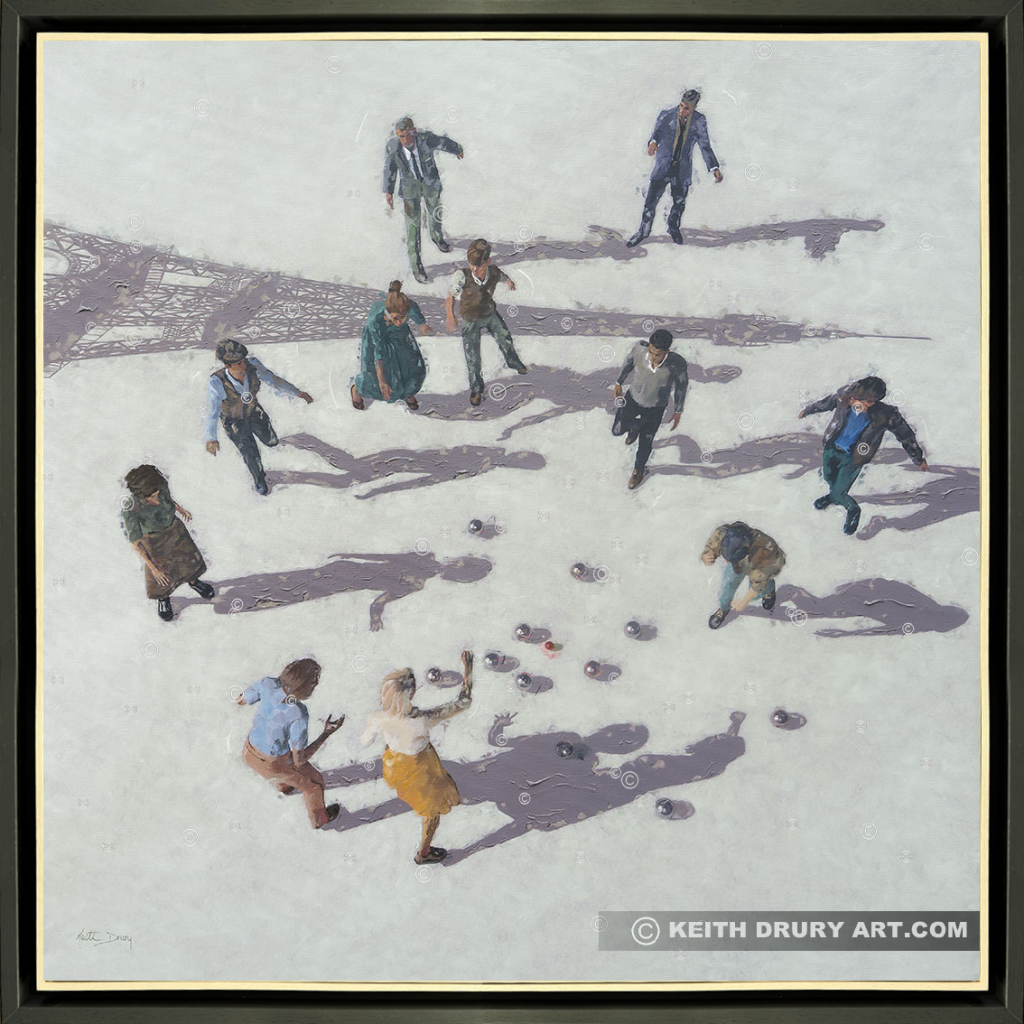 Let's Play Boules Canvas