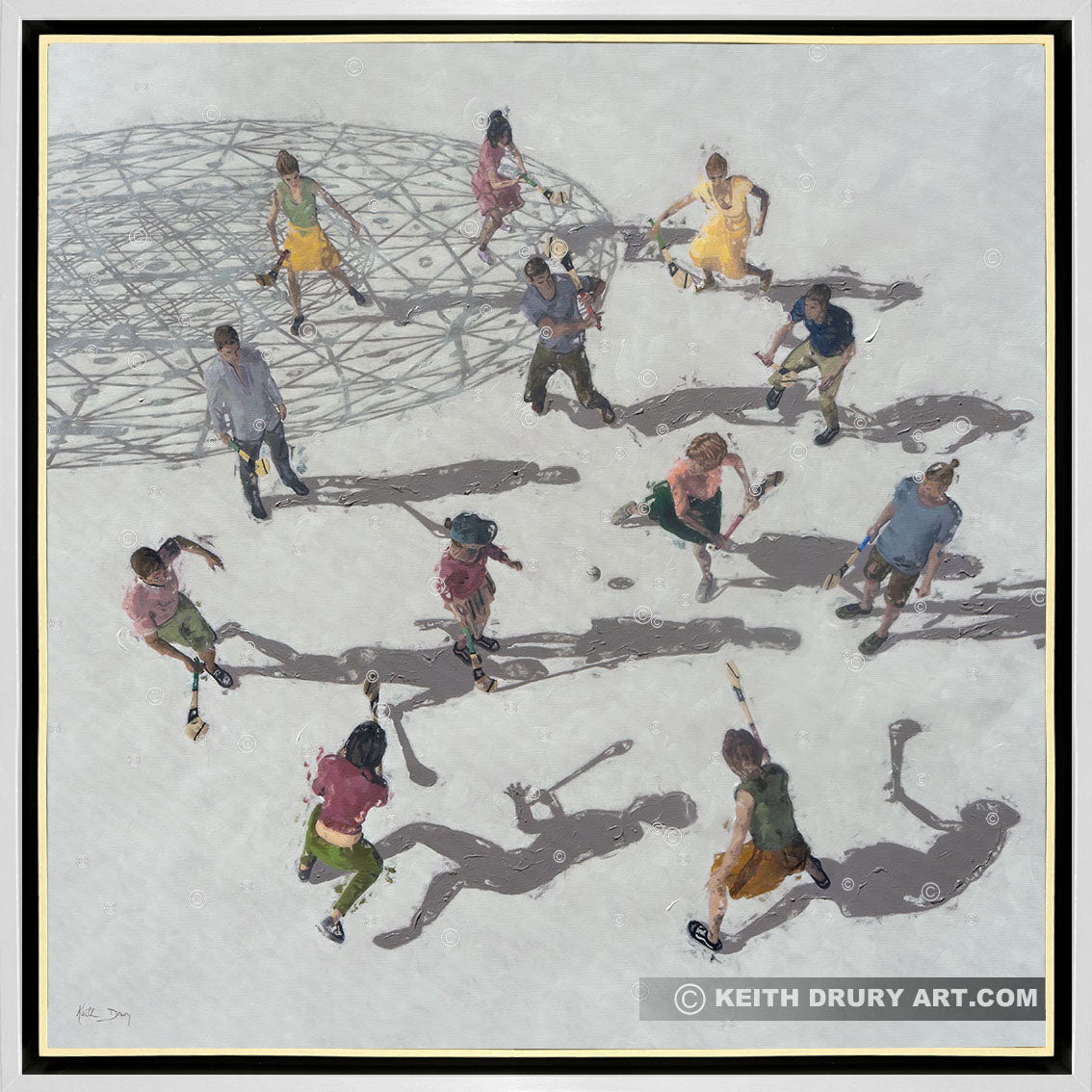 Let's Play Hurley (Camogie) Canvas