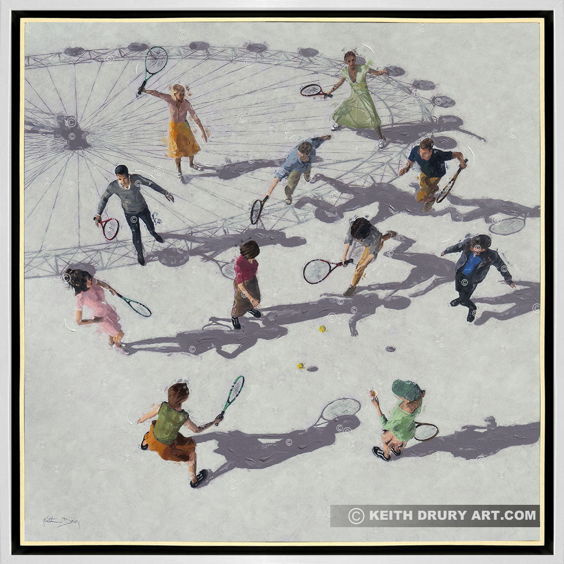 Let's Play Tennis Canvas