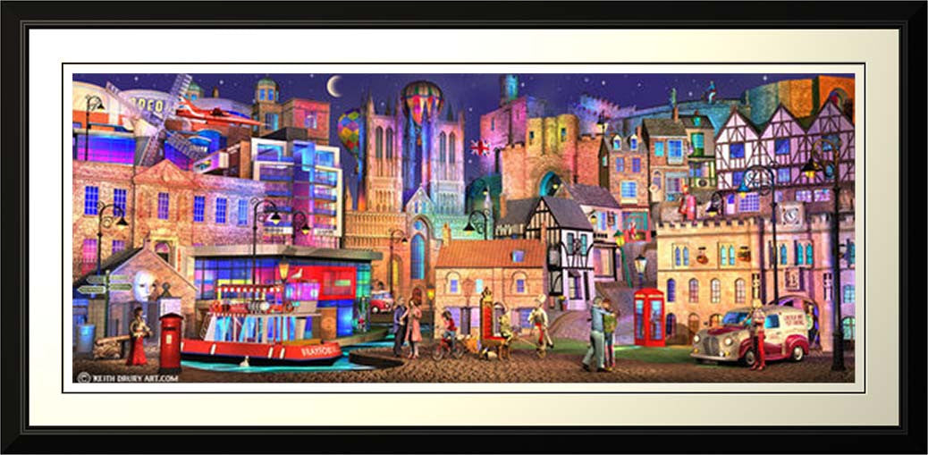 Lincoln Way On Canvas