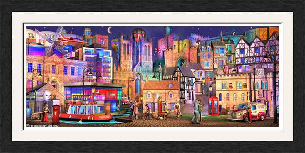 Lincoln Way On Canvas