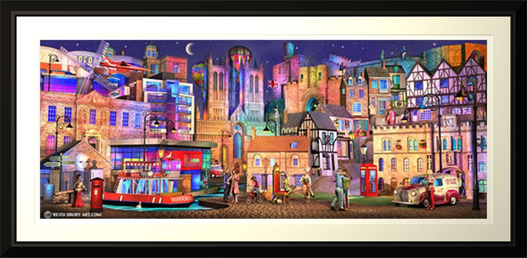 Lincoln Way On Canvas