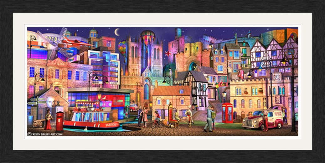 Lincoln Way On Canvas