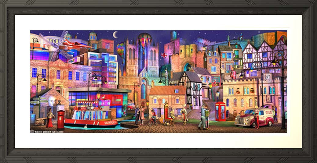 Lincoln Way On Canvas