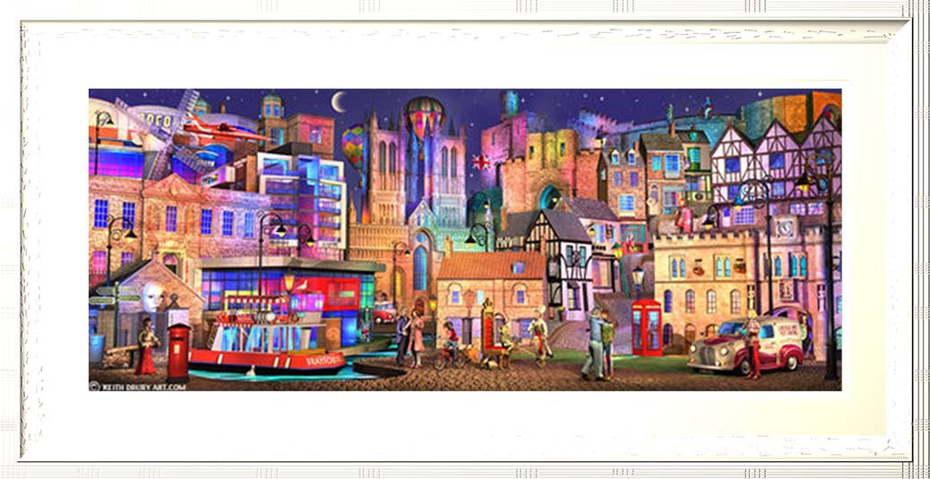Lincoln Way On Canvas