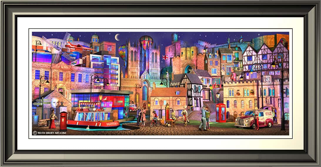 Lincoln Way On Canvas