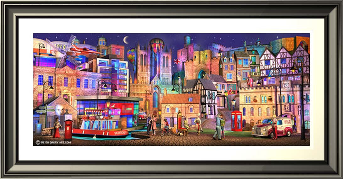 Lincoln Way On Canvas