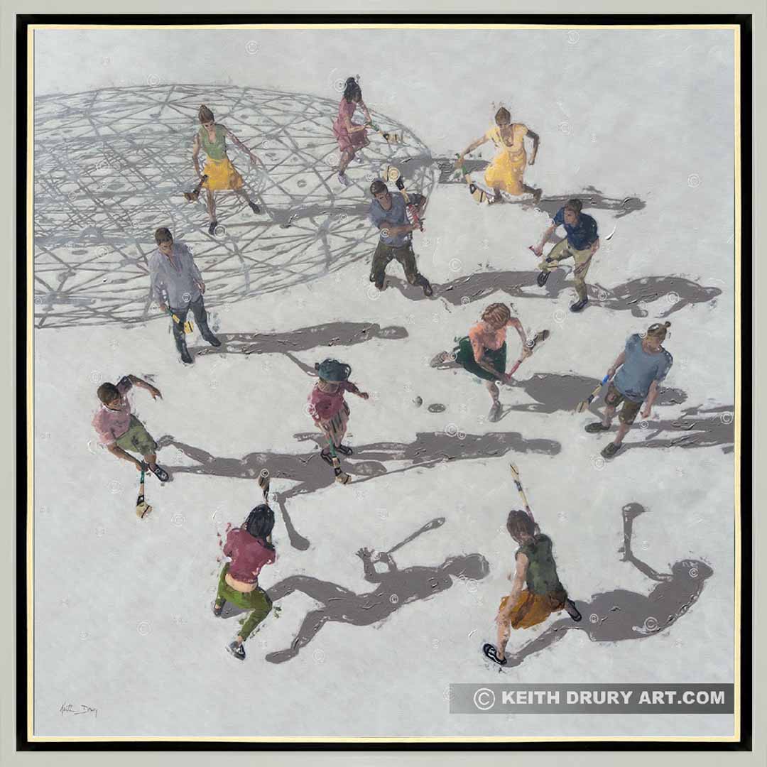 Let's Play Hurley (Camogie)Canvas