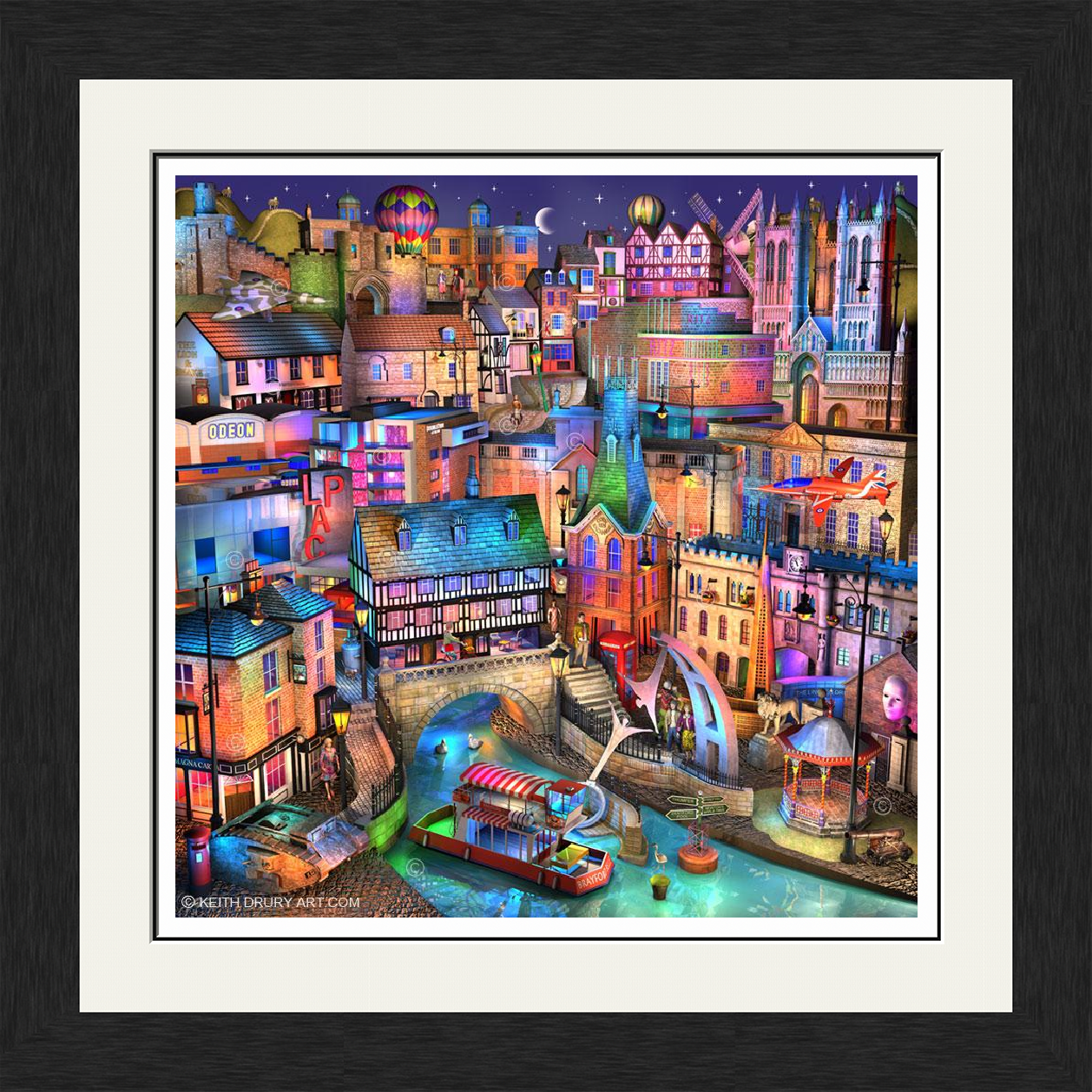 Lincoln Nightfall On Canvas