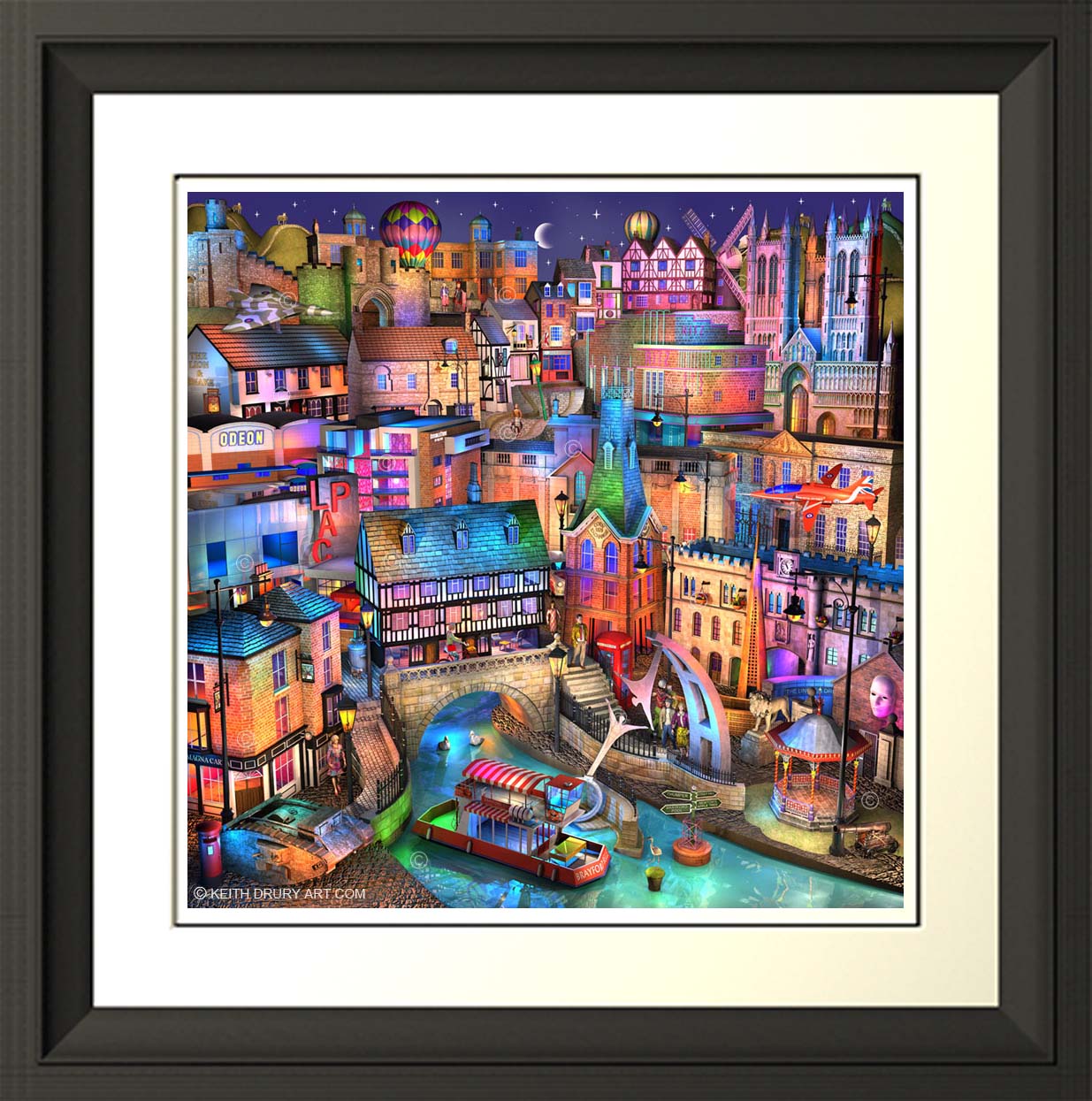 Lincoln Nightfall On Canvas