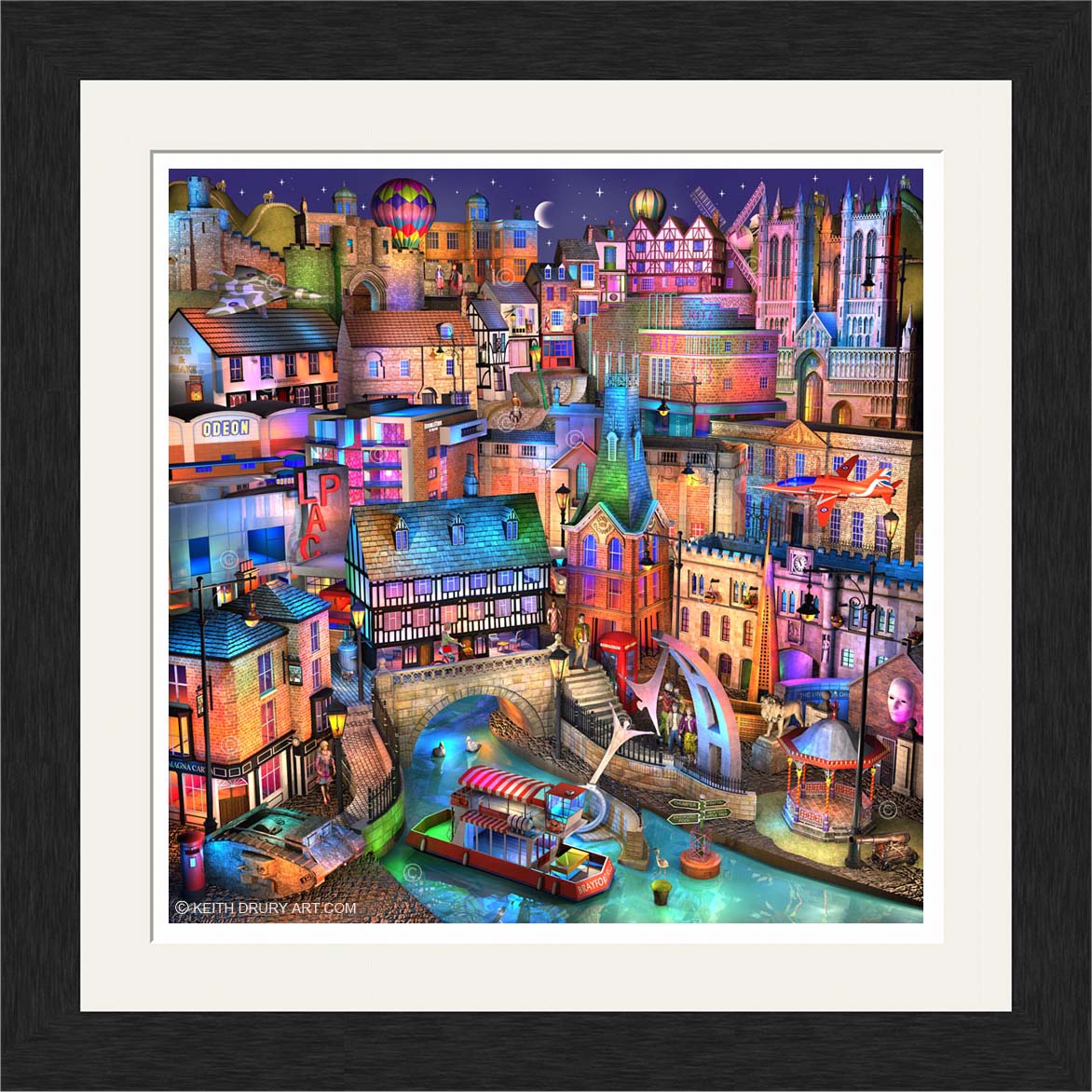 Lincoln Nightfall On Canvas