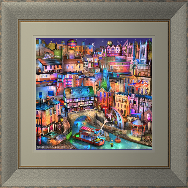 Lincoln Nightfall On Canvas