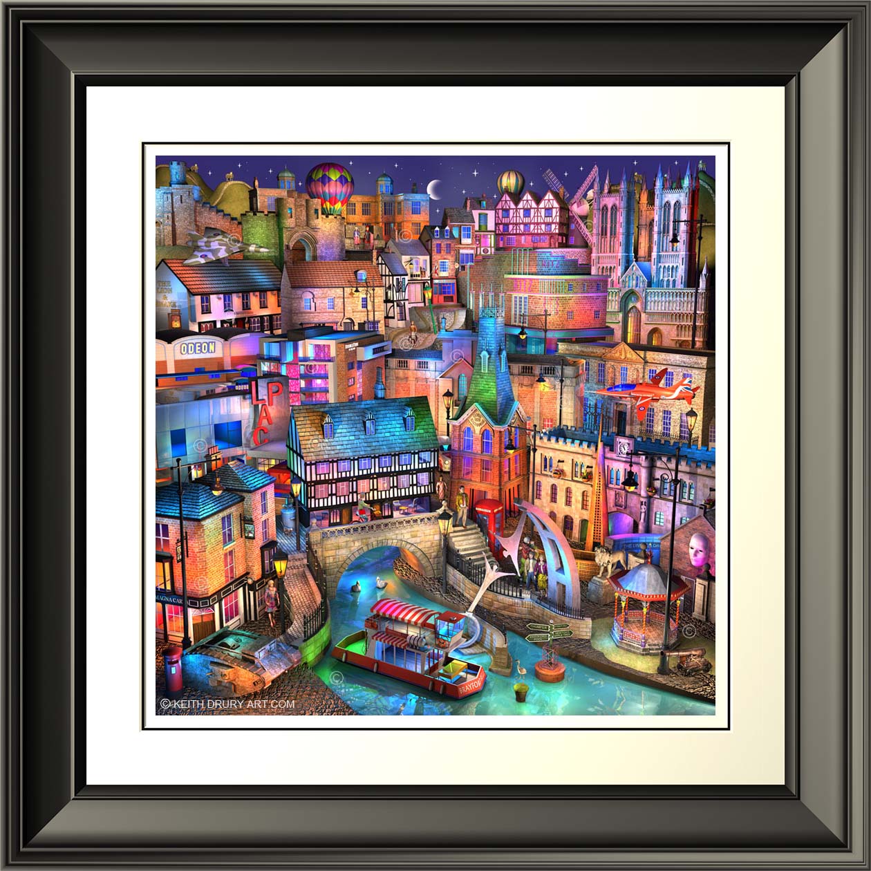 Lincoln Nightfall On Canvas