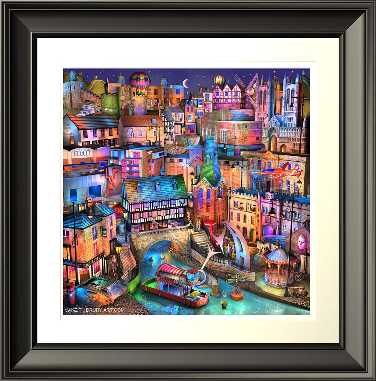Lincoln Nightfall On Canvas