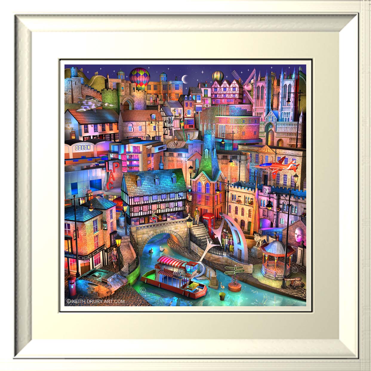 Lincoln Nightfall On Canvas